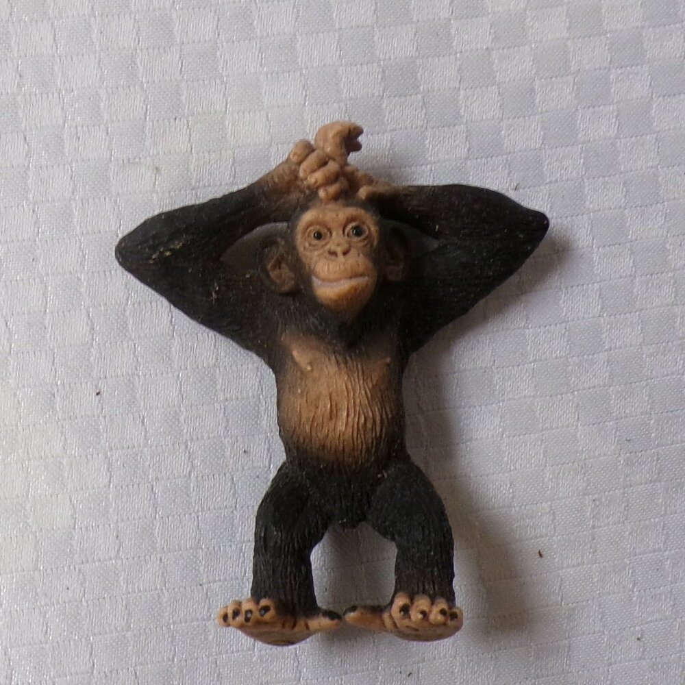 Schleich Young Chimpanzee Monkey Arms Up 14680 Retired
